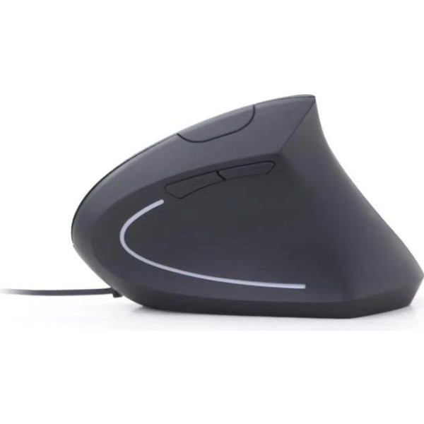Gembird ratón óptico usb erg 6 botones cable negro